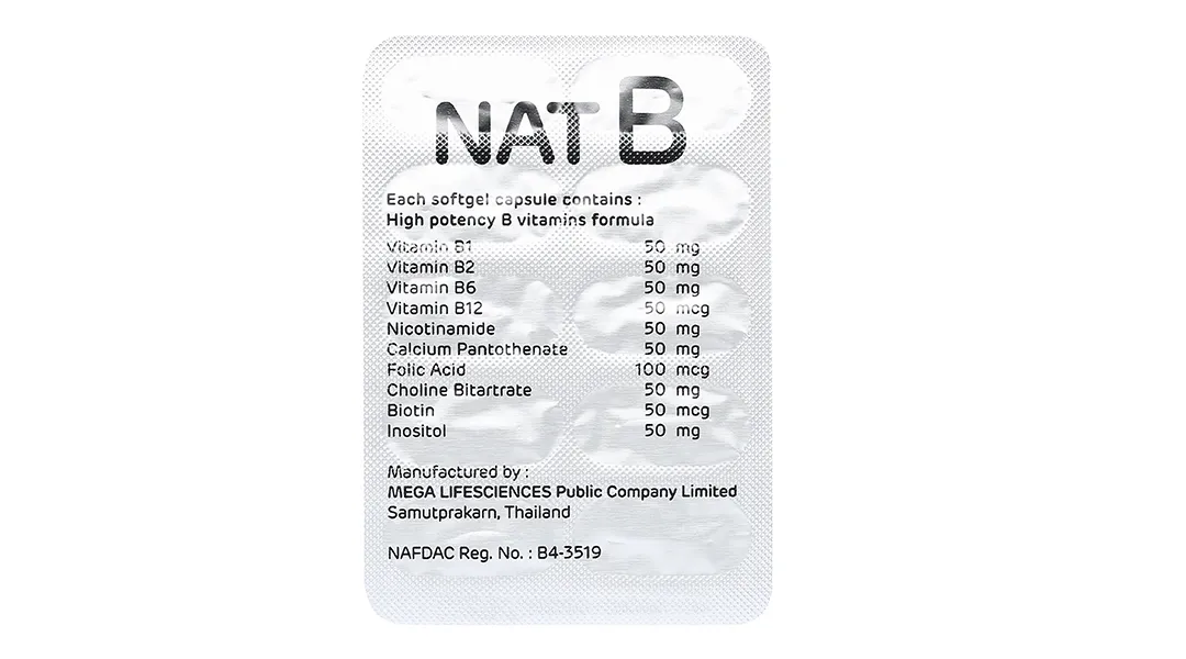 Mega We Care Nat B bổ sung vitamin nhóm B hộp 30 viên 7