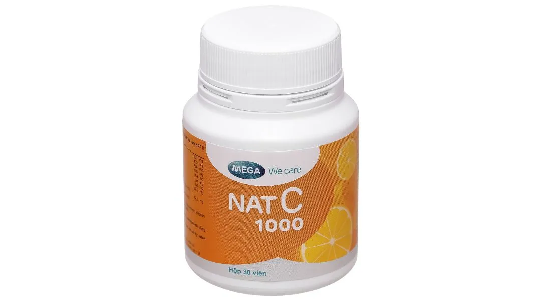 Mega We Care Nat C hỗ trợ tăng cường sức đề kháng lọ 30 viên 2