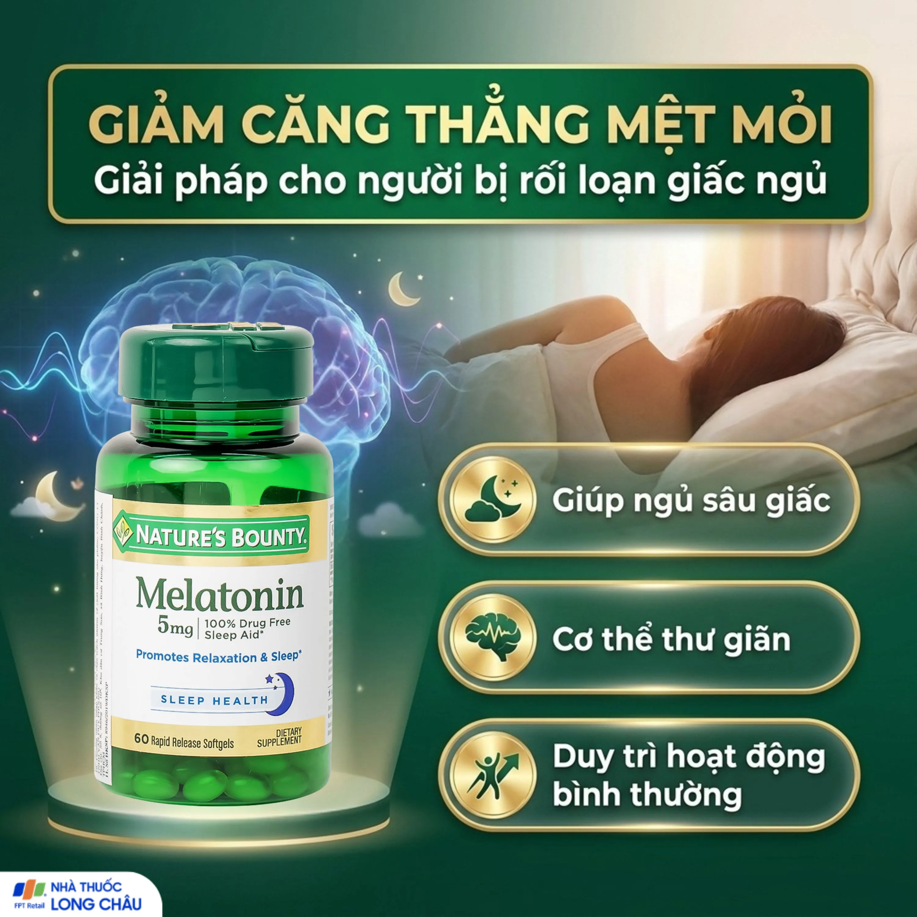 MELATONIN 5MG NATURES BOUNTY 60V 4