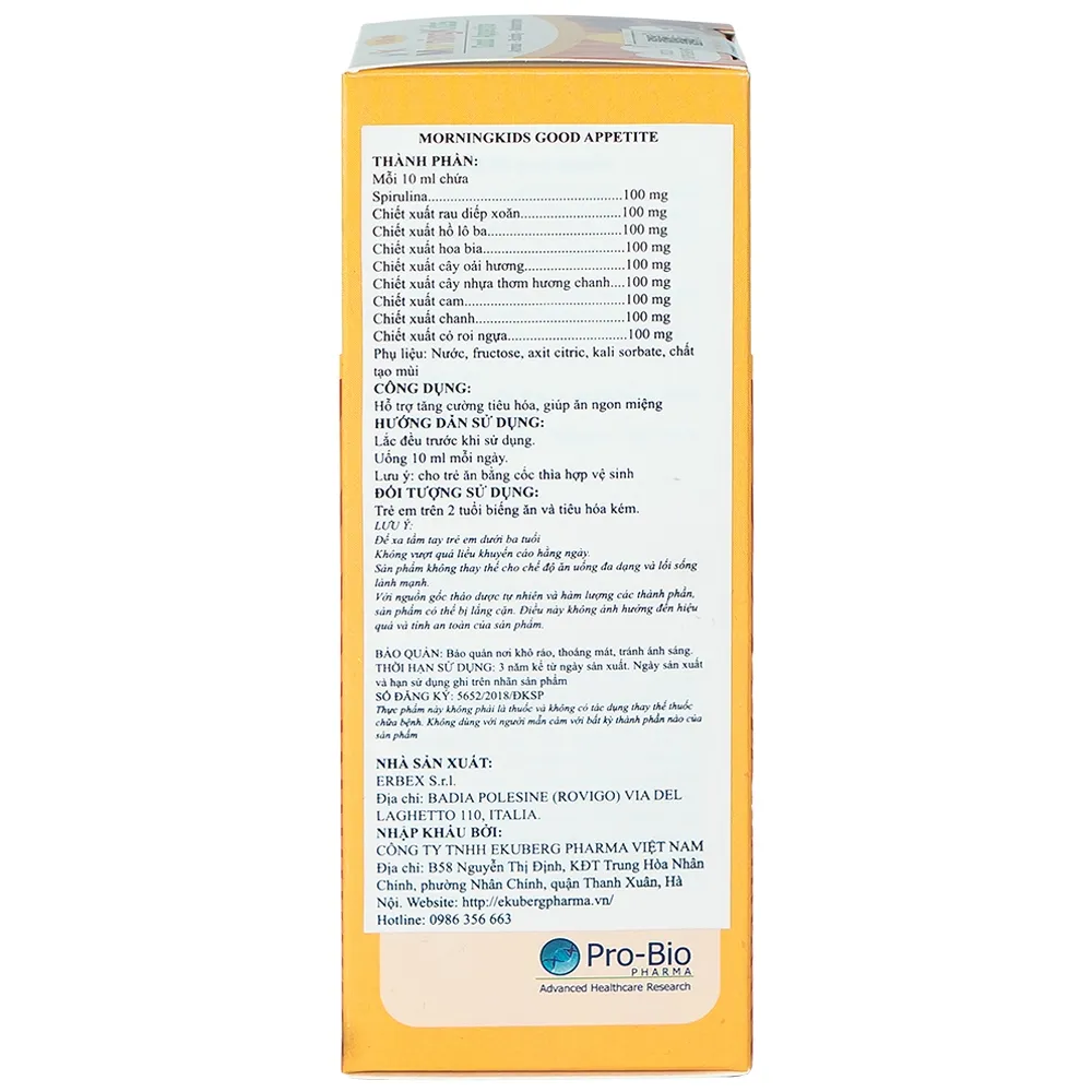 MORNINGKIDS GOOD APPETITE 150ML 6