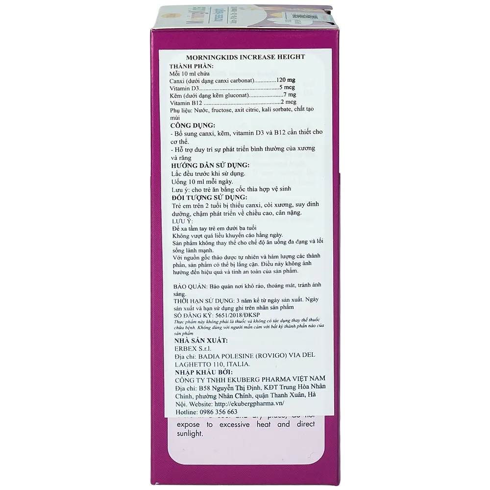 MORNINGKIDS INCREASE HEIGHT 150ML 9