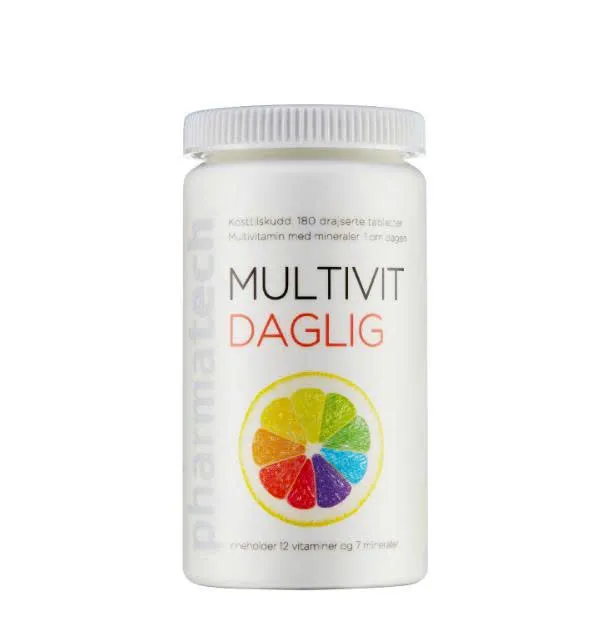 Multivit Daglig Pharmatech 180 viên – Bổ sung vitamin và khoáng chất, tăng cường hệ miễn dịch