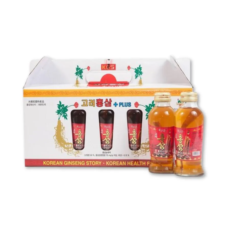Nước hồng sâm KGS có củ cao cấp (Hộp 10 chai) 2