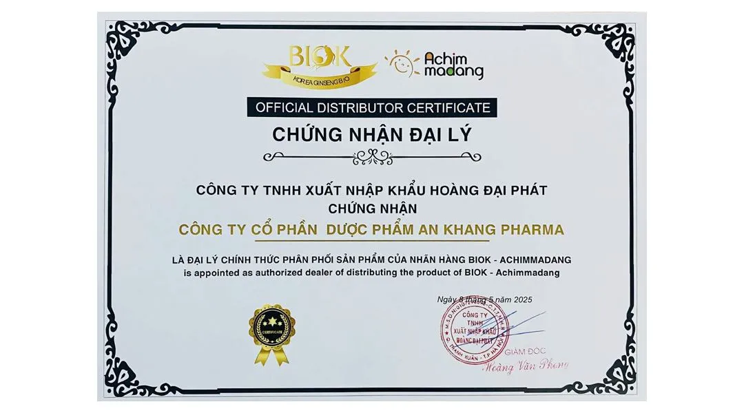 Nước sâm củ Hàn Quốc Achimmadang BIOK Korea Ginseng Root Drink hộp 10 chai x 120ml 13