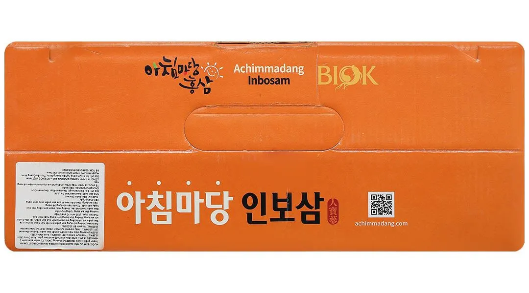 Nước sâm củ Hàn Quốc Achimmadang BIOK Korea Ginseng Root Drink hộp 10 chai x 120ml 6