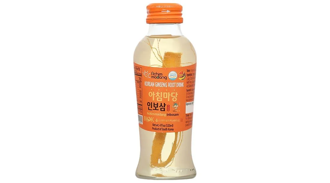 Nước sâm củ Hàn Quốc Achimmadang BIOK Korea Ginseng Root Drink hộp 10 chai x 120ml 8