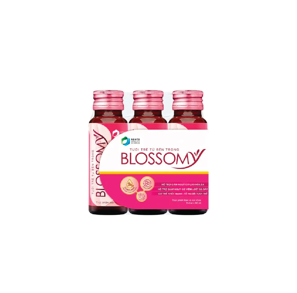 Nước Uống Blossomy Hỗ Trợ Sáng Da, Dạ Dày Khỏe (Hộp 10 Chai X 50ml) 2