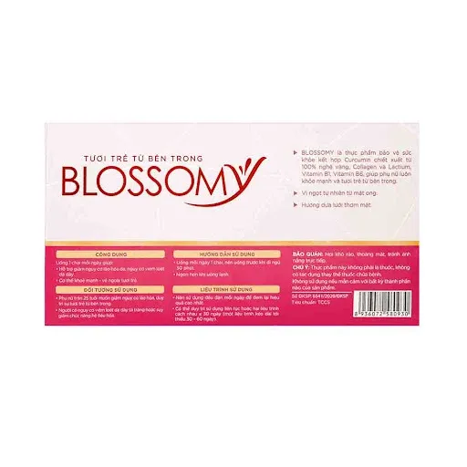 Nước Uống Blossomy Hỗ Trợ Sáng Da, Dạ Dày Khỏe (Hộp 10 Chai X 50ml) 3
