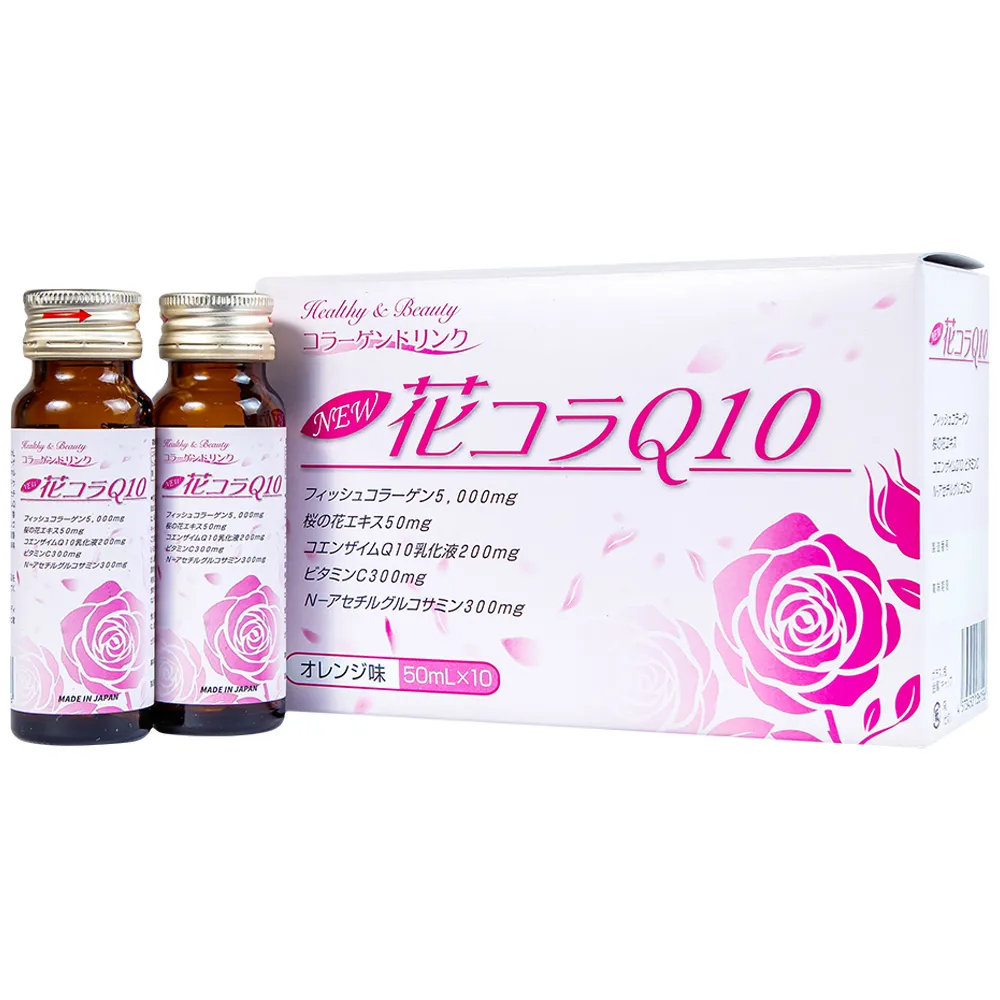NƯỚC UỐNG COLLAGEN JPANWELL HANA COLLA Q10 10 CHAI X 50ML