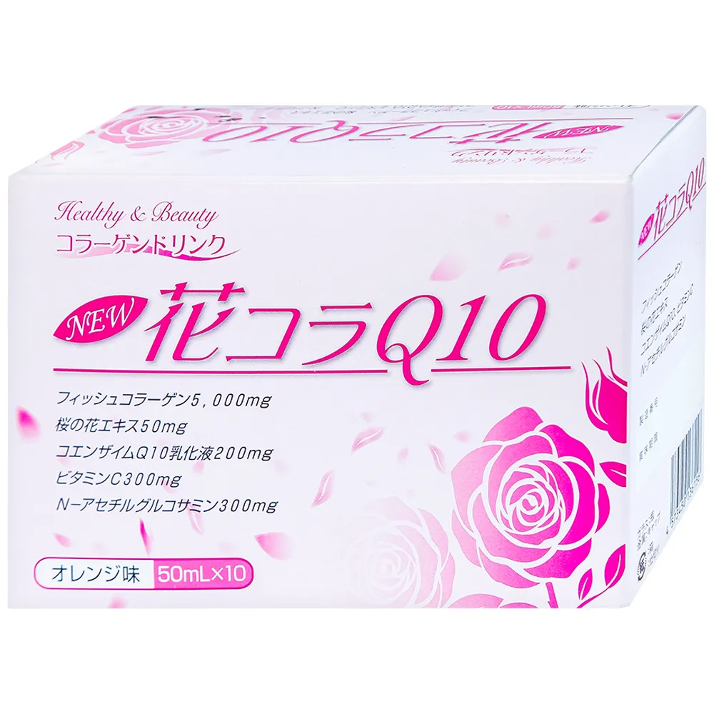 NƯỚC UỐNG COLLAGEN JPANWELL HANA COLLA Q10 10 CHAI X 50ML 10