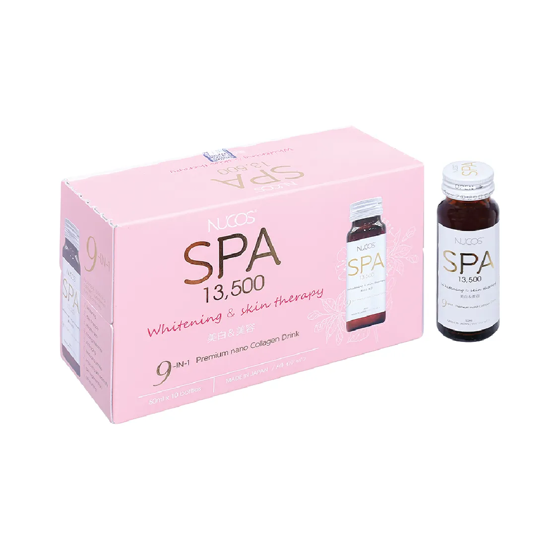 Nước uống collagen Nucos Spa 13.500 chống lão hóa săn chắc da (10 chai x50ml)