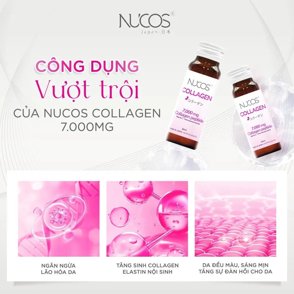 Nước Uống Collagen Nucos Thủy Phân Ngừa Lão Hóa 30mlx10 5