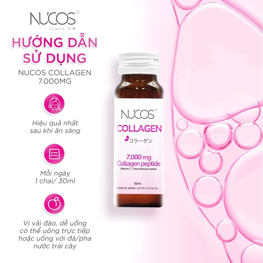 Nước Uống Collagen Nucos Thủy Phân Ngừa Lão Hóa 30mlx10 6