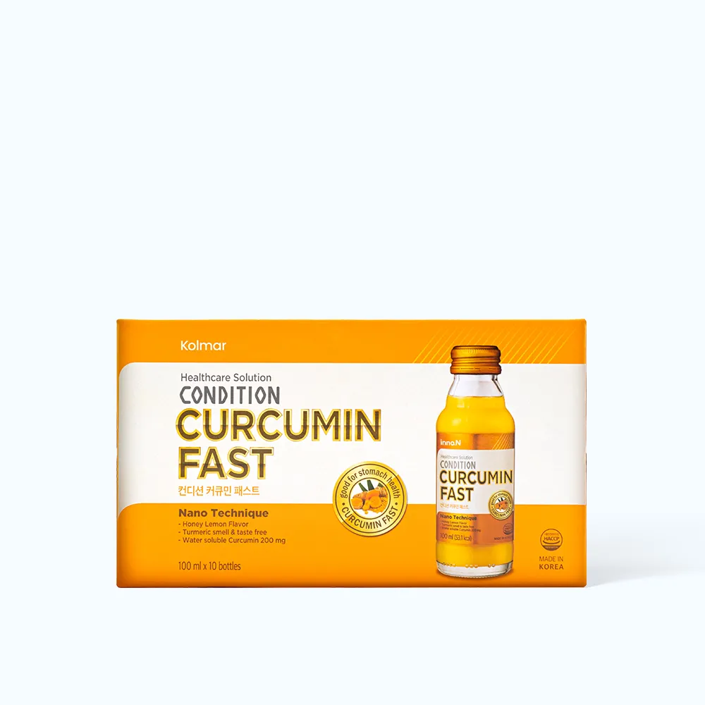 Nước uống Condition Curcumin Fast (Chai 100ml) giúp bảo vệ dạ dày 2