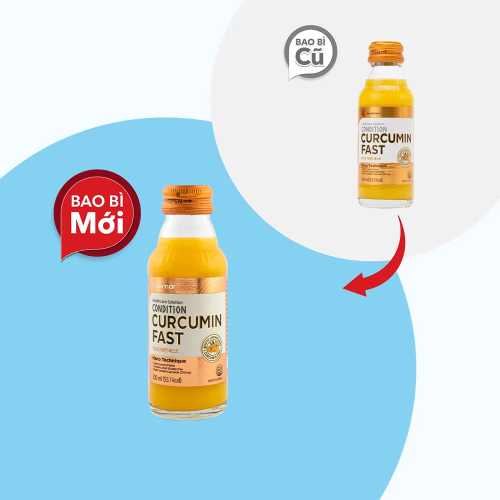 Nước uống Condition Curcumin Fast (Chai 100ml) giúp bảo vệ dạ dày 5