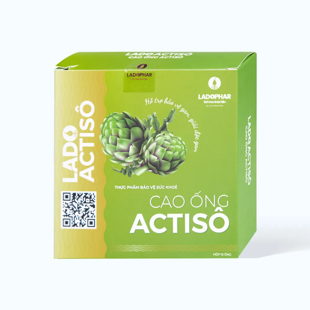 Nước uống Ladophar Lado Actiso (Hộp 10 ống) giúp bảo vệ và giải độc gan 2