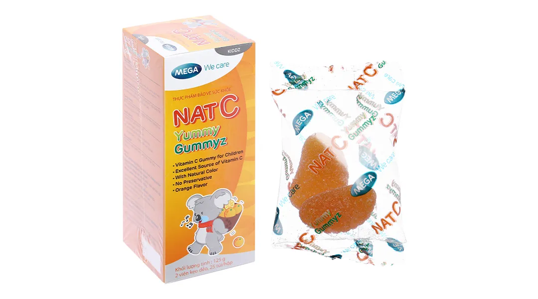 Nat C Yummy Gummyz hộp 25 túi 2