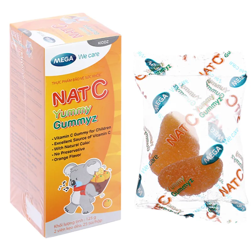 Nat C Yummy Gummyz hộp 25 túi 3