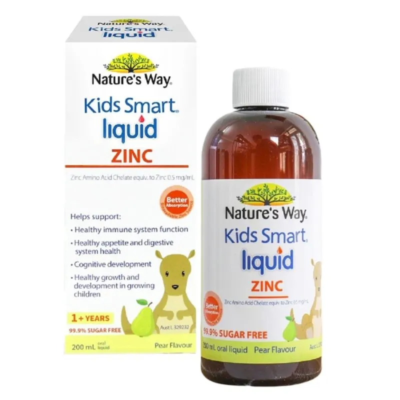 Nature’s Way Kids Smart Liquid ZinC – Bổ sung kẽm cho cơ thể (Chai 200 ml)