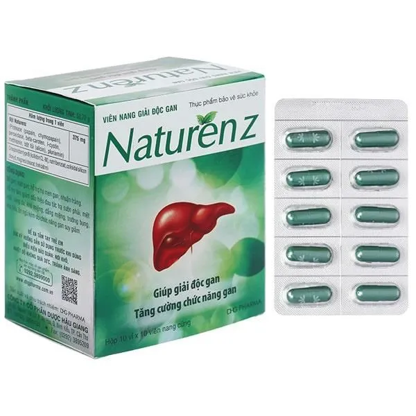 Naturenz hỗ trợ bổ gan, mát gan, nhuận tràng lọ 100 Viên