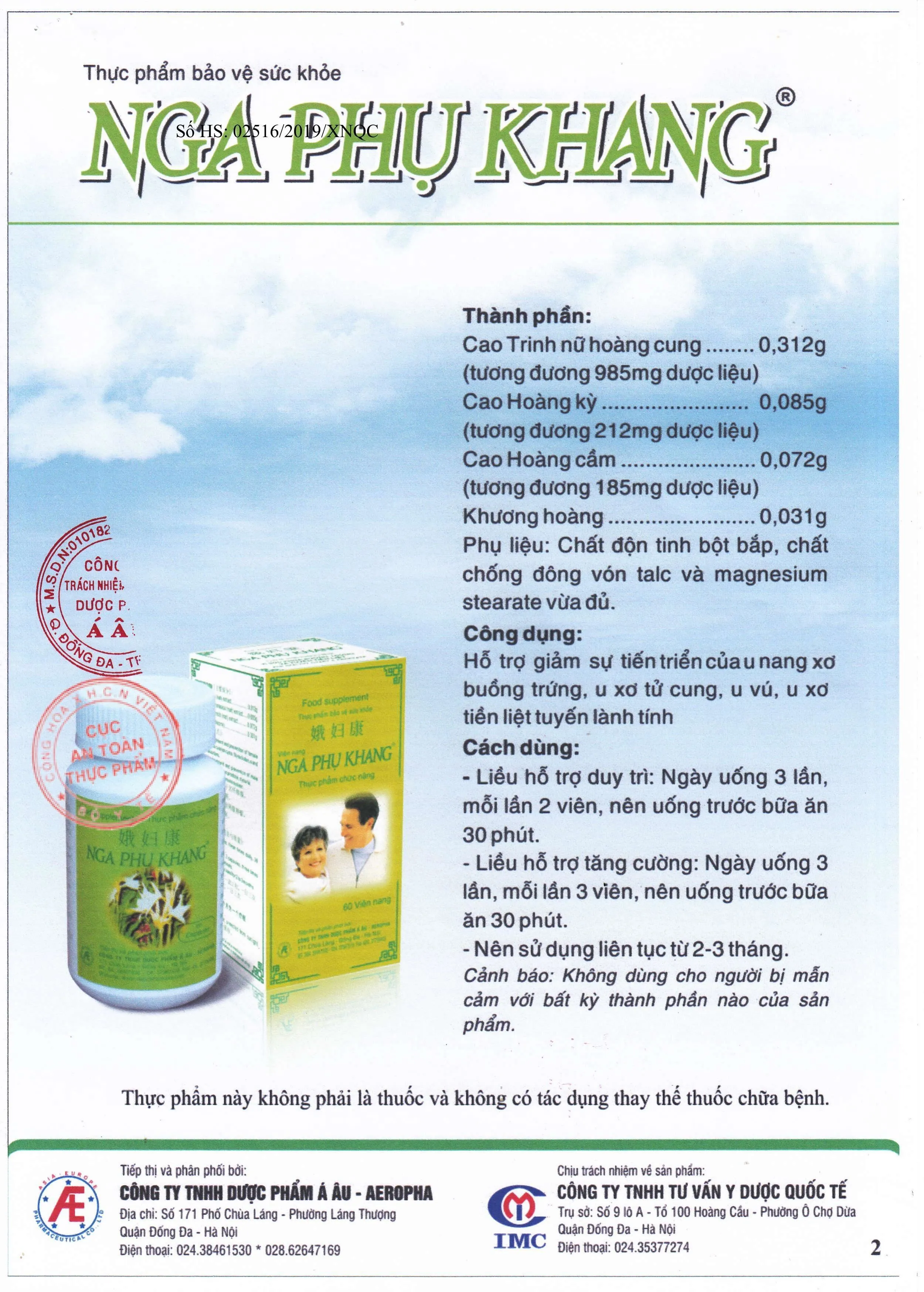 Nga Phụ Khang lọ 60 viên 11