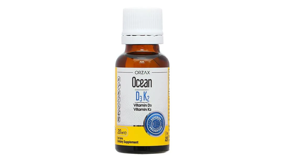 Ocean D3K2 hỗ trợ tăng cường hấp thu canxi chai 20ml 9