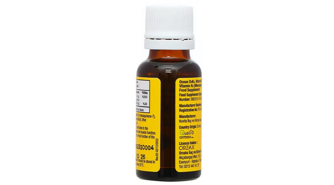 Ocean D3K2 hỗ trợ tăng cường hấp thu canxi chai 20ml 10