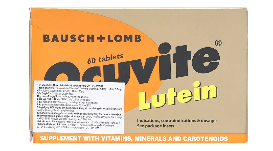 Ocuvite Lutein hộp 60 viên 3