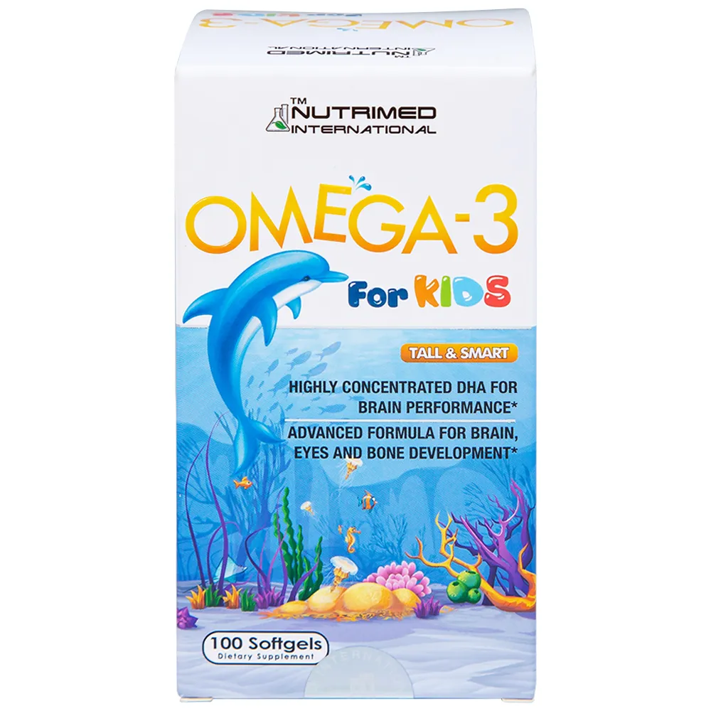 OMEGA-3 FOR KIDS 300MG NUTRIMED INTERNATIONAL 100V 12