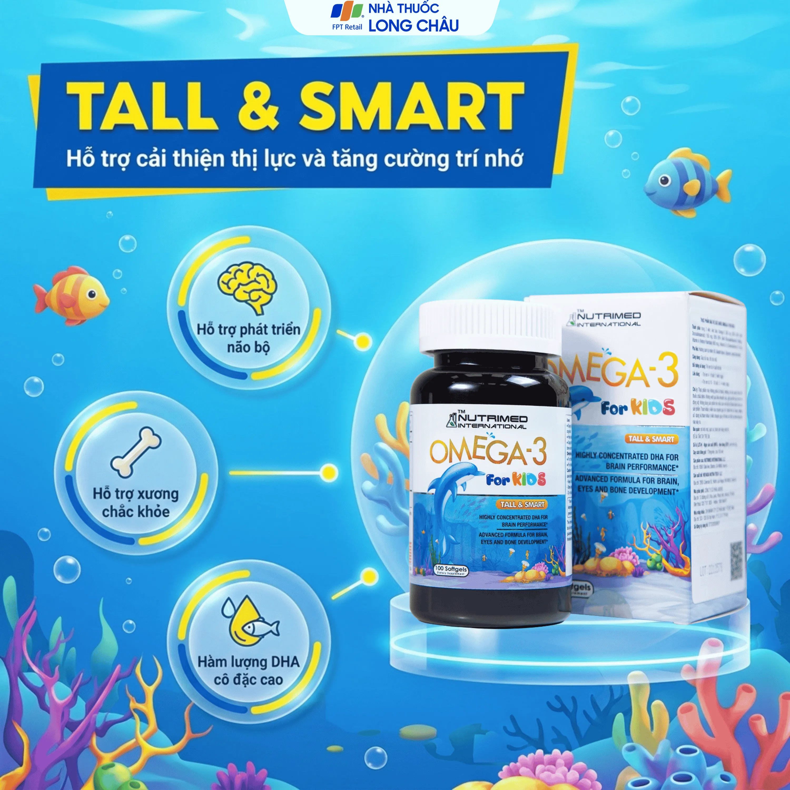 OMEGA-3 FOR KIDS 300MG NUTRIMED INTERNATIONAL 100V 4
