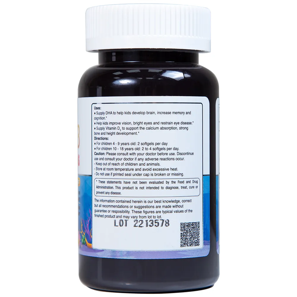 OMEGA-3 FOR KIDS 300MG NUTRIMED INTERNATIONAL 100V 11