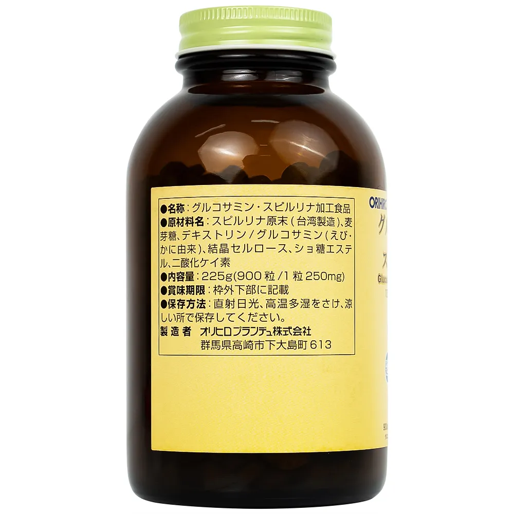 ORIHIRO GLUCOSAMINE & SPIRULINA 900V 9