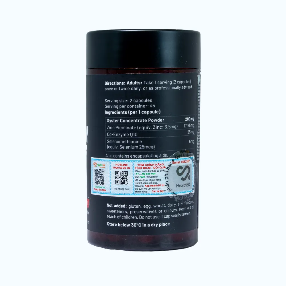 Oyster Prime tăng cường sinh lực và sức khỏe nam giới (Lọ 90 viên) 2