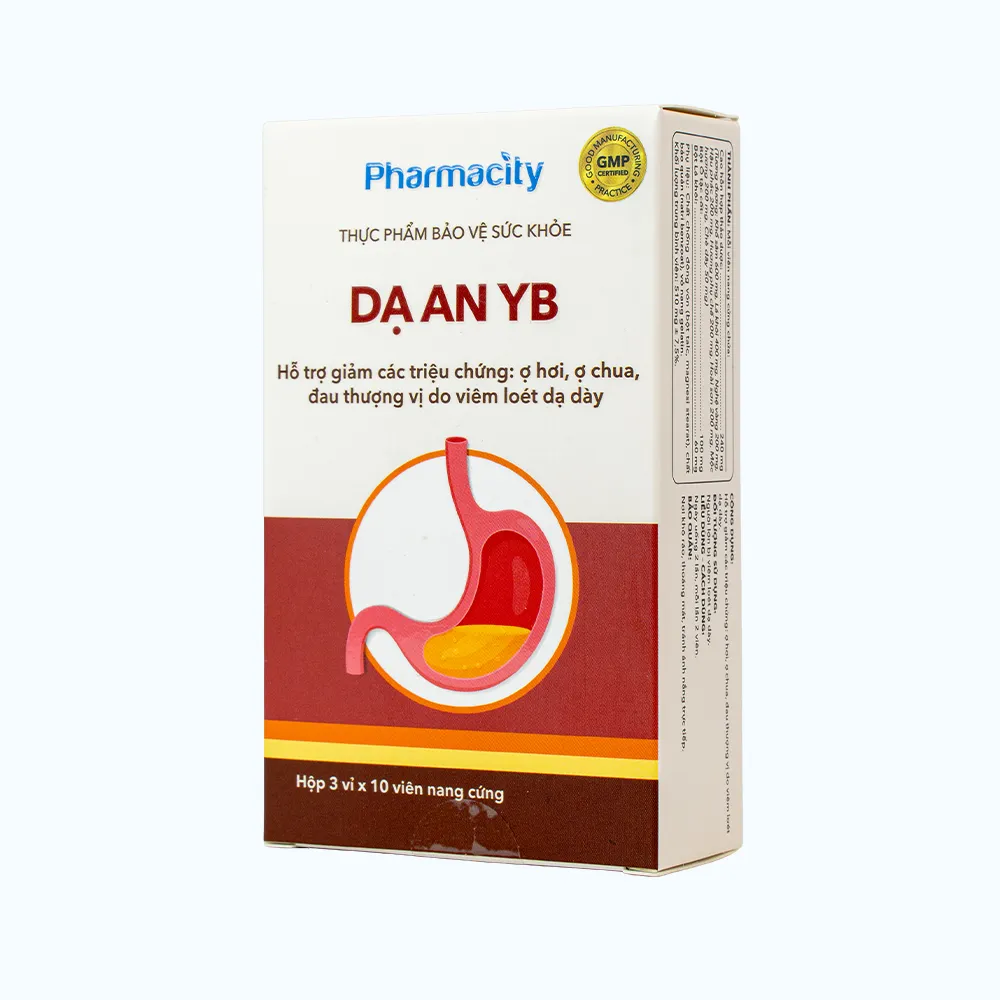 Pharmacity Dạ An YB hỗ trợ giảm viêm loét dạ dày (30 viên nang) 3