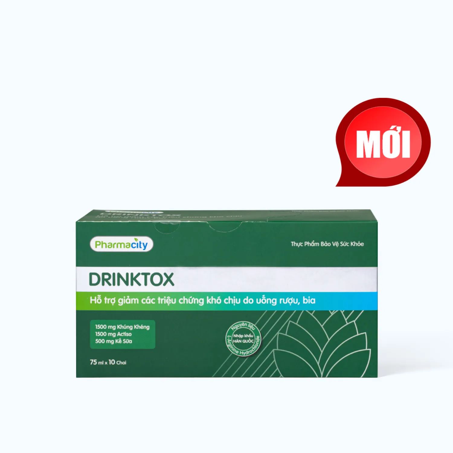 Pharmacity Drinktox hỗ trợ giảm khó chịu do uống rượu bia (10 chai x 75ml) 3