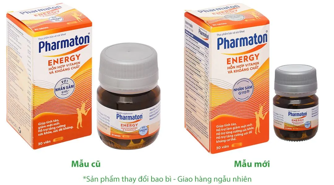 Pharmaton Energy hỗ trợ tăng cường sức khỏe, sức đề kháng lọ 30 viên 2