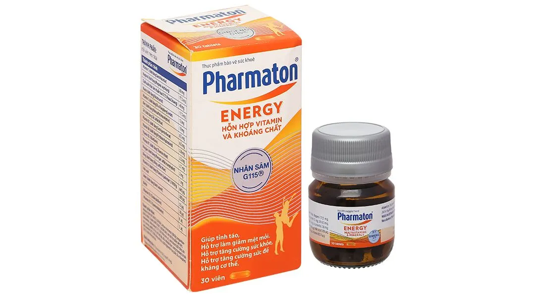 Pharmaton Energy hỗ trợ tăng cường sức khỏe, sức đề kháng lọ 30 viên 3
