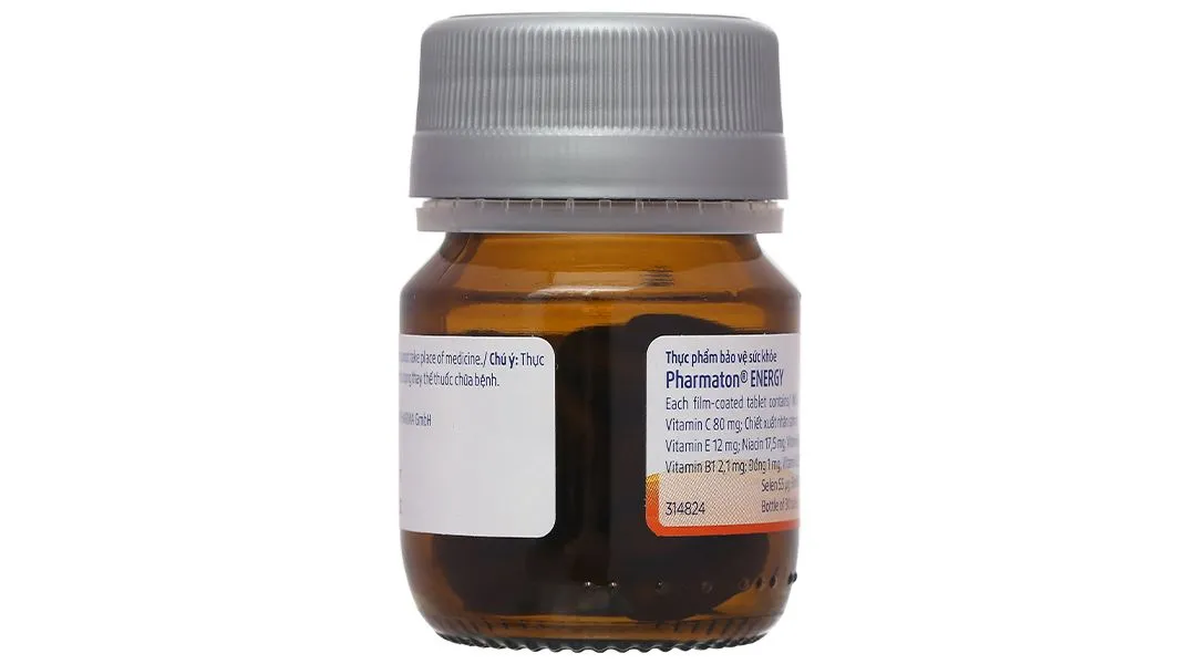 Pharmaton Energy hỗ trợ tăng cường sức khỏe, sức đề kháng lọ 30 viên 12