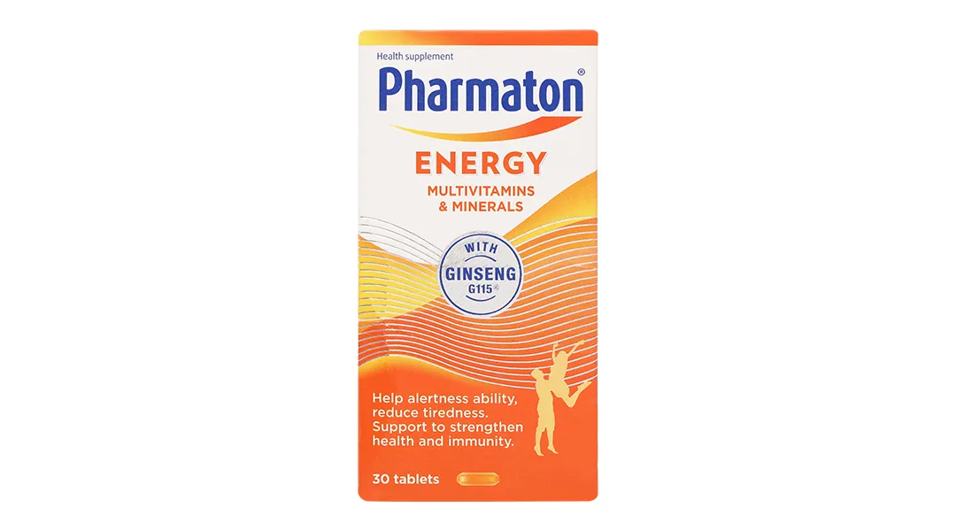 Pharmaton Energy hỗ trợ tăng cường sức khỏe, sức đề kháng lọ 30 viên 15