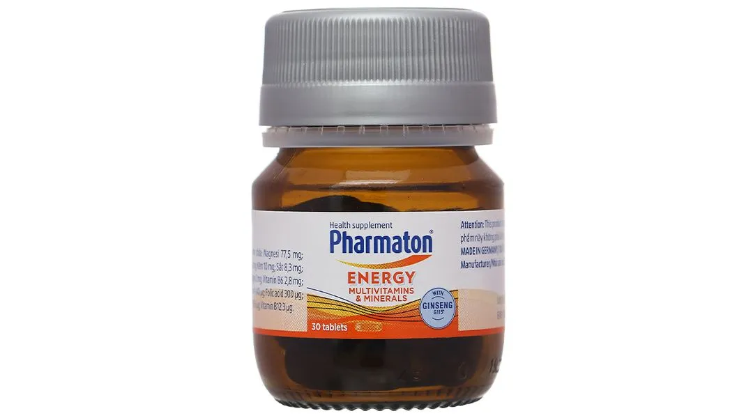 Pharmaton Energy hỗ trợ tăng cường sức khỏe, sức đề kháng lọ 30 viên 11
