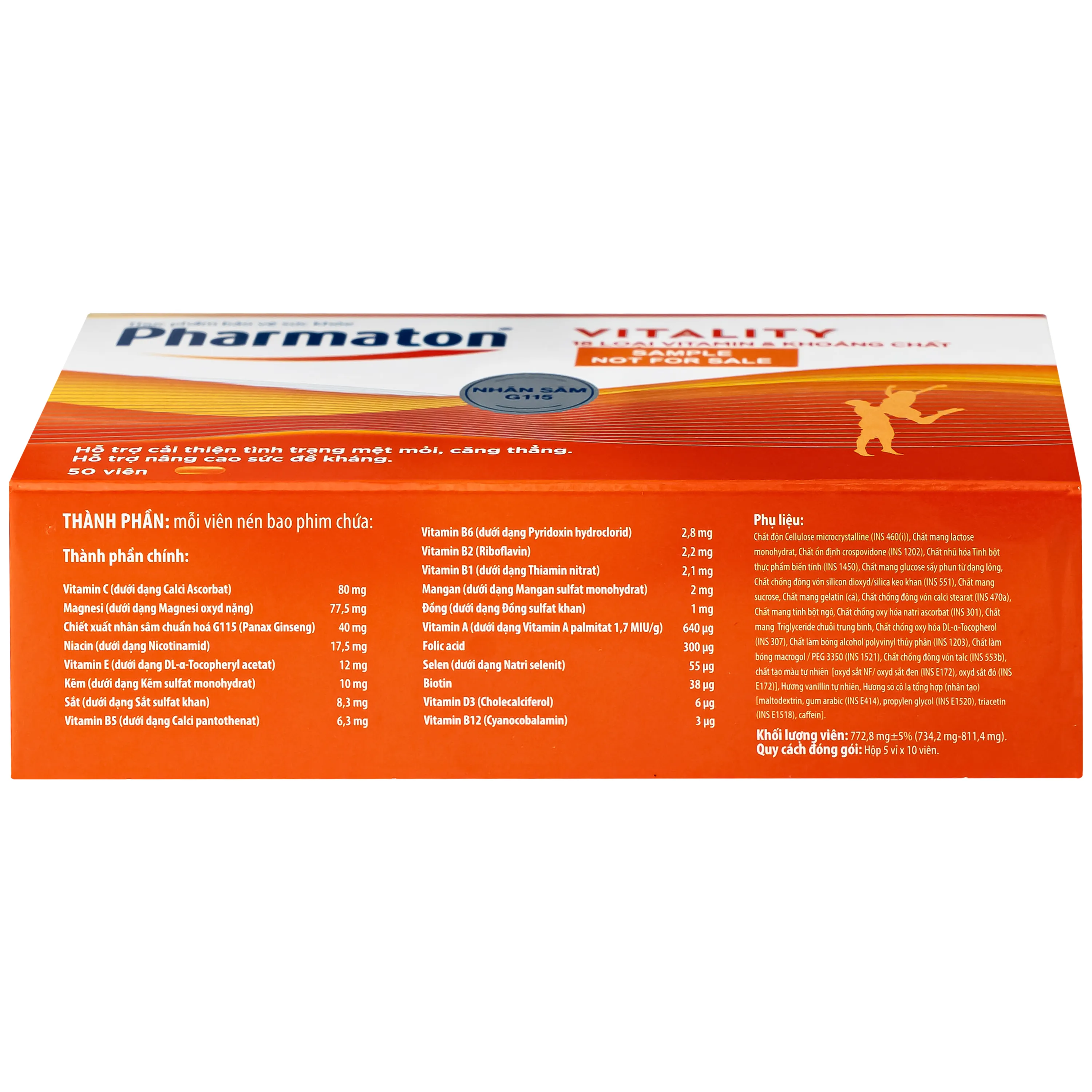 PHARMATON VITALITY SANOFI 5X10 4