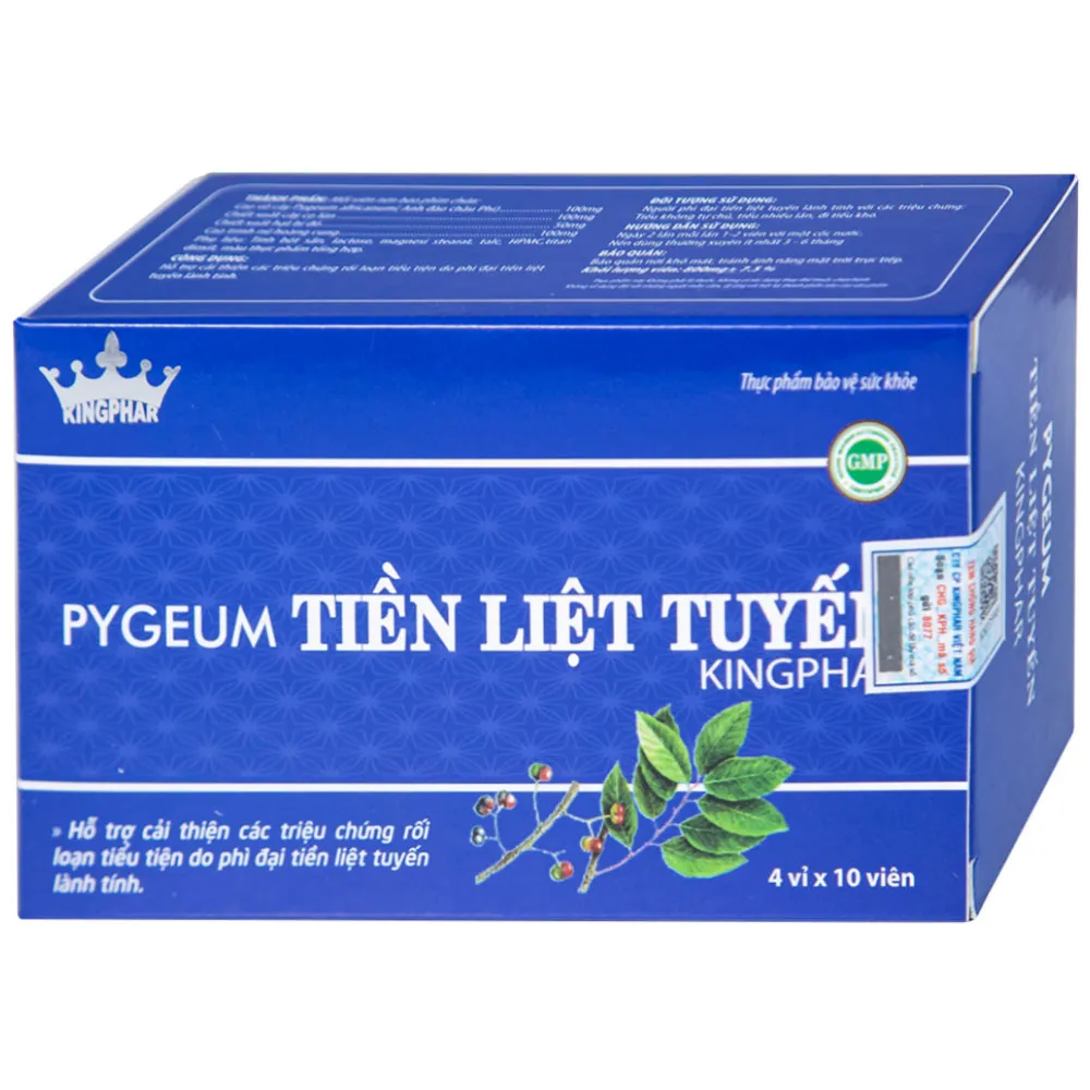 PYGEUM TIỀN LIỆT TUYẾN KINGPHAR 4X10