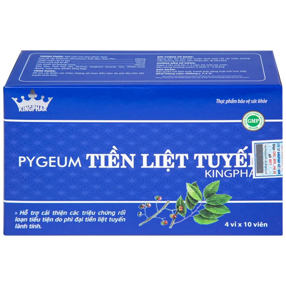 PYGEUM TIỀN LIỆT TUYẾN KINGPHAR 4X10 9