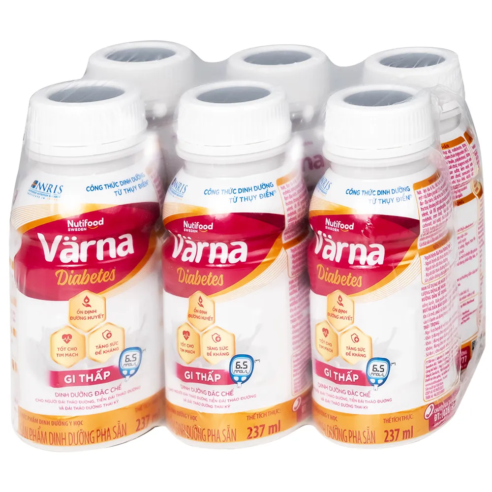 SỮA ỔN ĐỊNH ĐƯỜNG HUYẾT NUTIFOOD VARNA DIABETES 24 CHAI X 237ML 5
