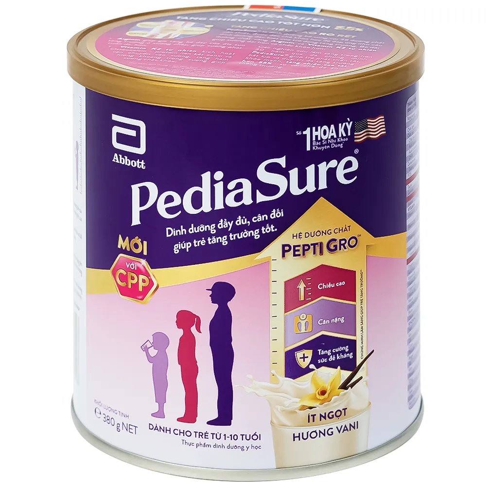 SỮA BỔ SUNG DINH DƯỠNG CHO BÉ TỪ 1-10 TUỔI PEDIASURE ABBOTT 800G