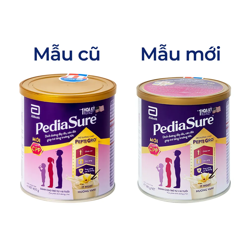 SỮA BỔ SUNG DINH DƯỠNG CHO BÉ TỪ 1-10 TUỔI PEDIASURE ABBOTT 800G 2