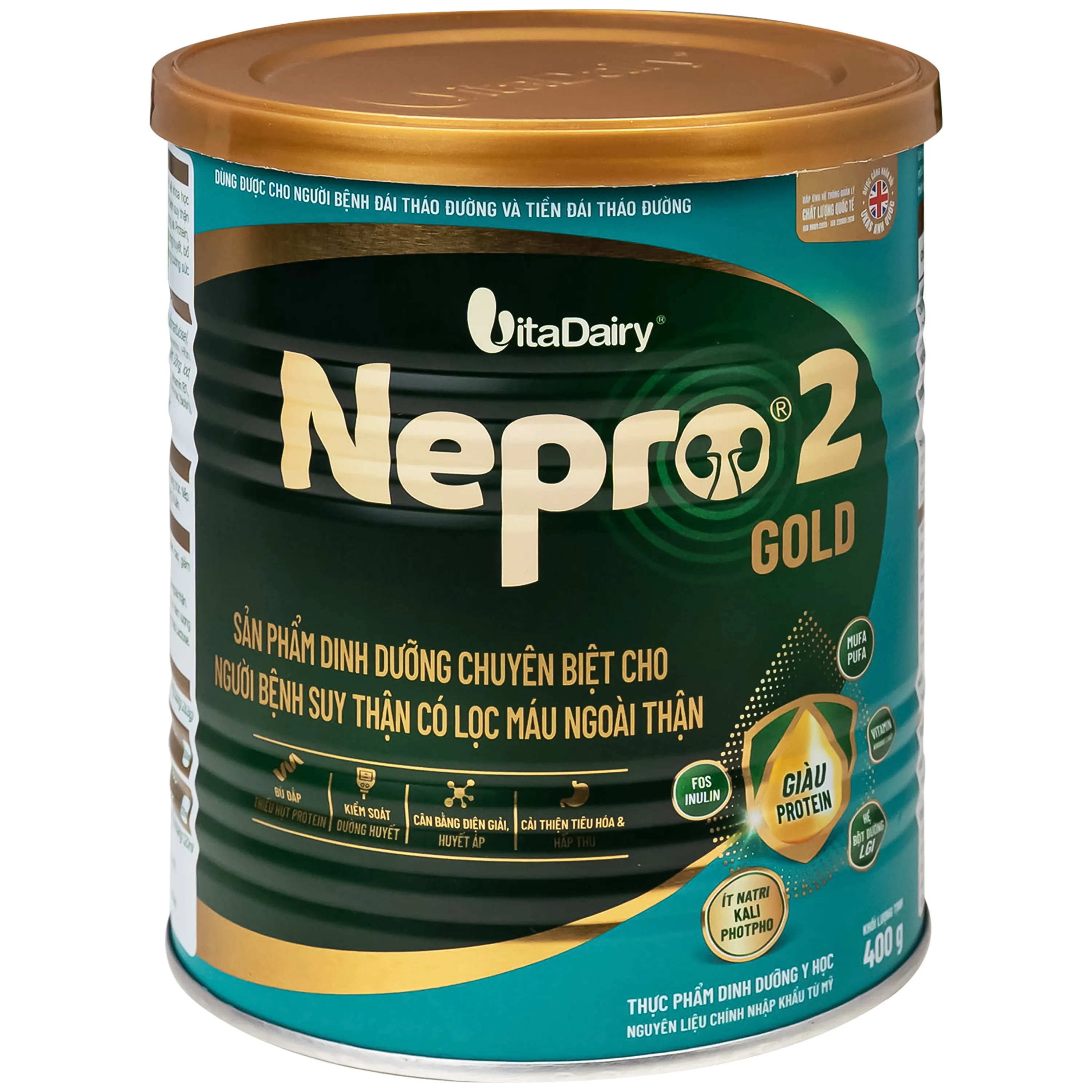 SỮA BỔ SUNG DINH DƯỠNG CHO NGƯỜI BỆNH SUY THẬN NEPRO 2 GOLD VITADAIRY 400G