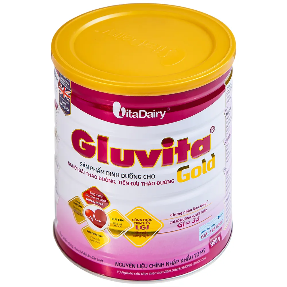 SỮA BỔ SUNG DINH DƯỠNG CHO NGƯỜI ĐÁI THÁO ĐƯỜNG GLUVITA GOLD VITADAIRY 900G 6