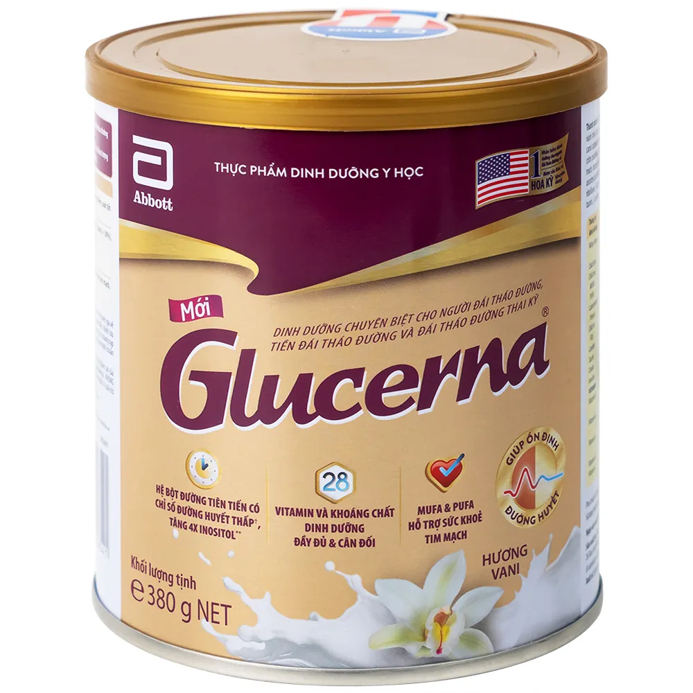 SỮA BỔ SUNG DINH DƯỠNG CHO NGƯỜI ĐÁI THÁO ĐƯỜNG GLUCERNA ABBOTT 800G