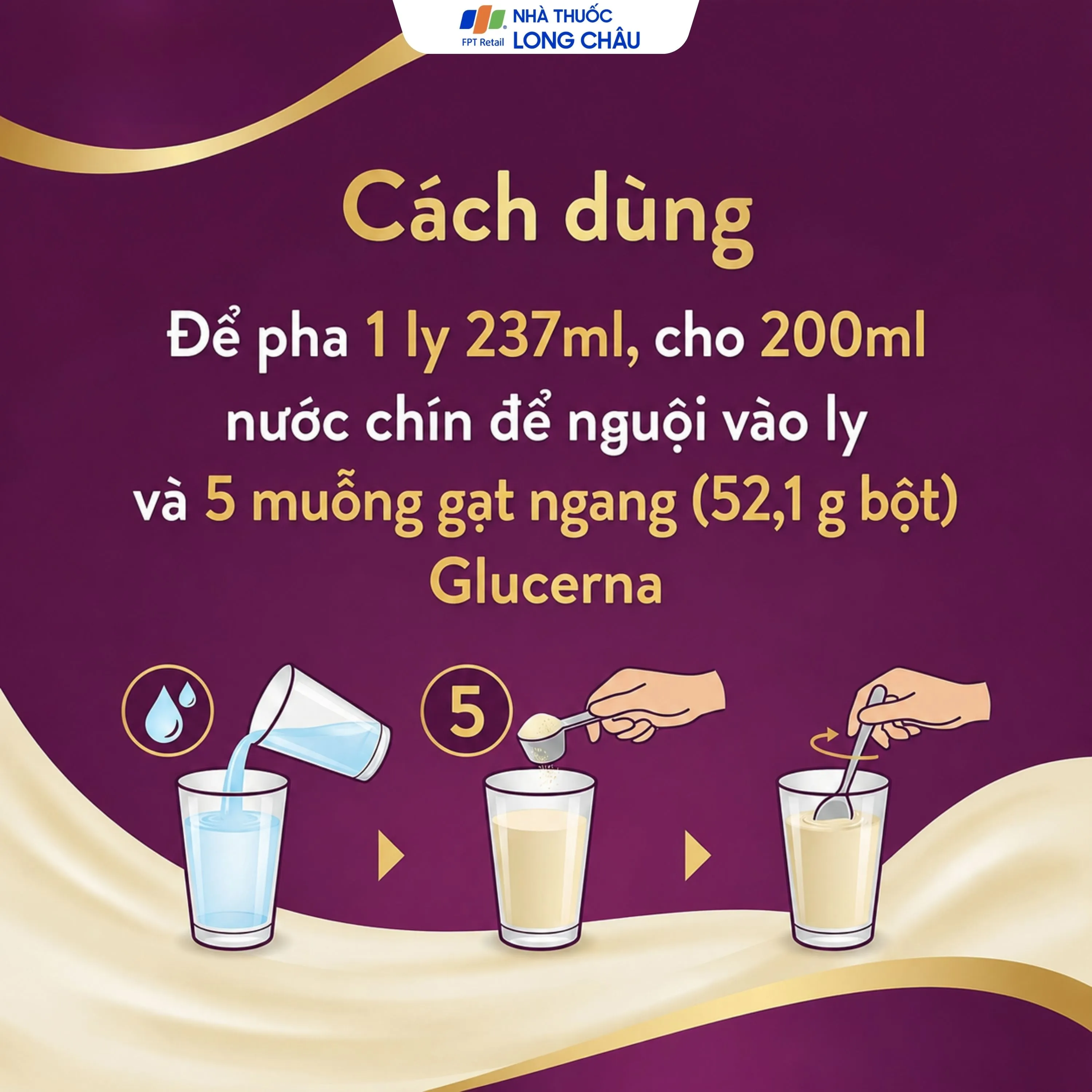 SỮA BỔ SUNG DINH DƯỠNG CHO NGƯỜI ĐÁI THÁO ĐƯỜNG GLUCERNA ABBOTT 800G 5